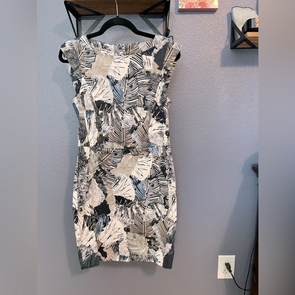 French Connection Blue and White Dress